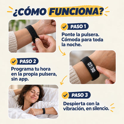 Cómo funciona la pulsera SoloAlarm en 3 pasos